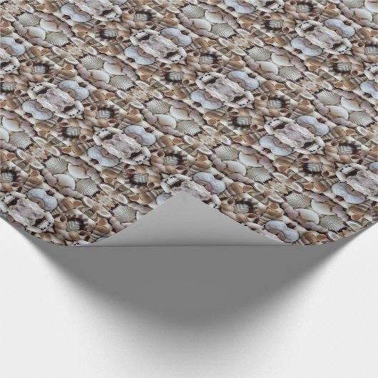 Romantische tropische uitheemse zee schelp- en zee cadeaupapier (Hoek)