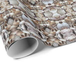 Romantische tropische uitheemse zee schelp- en zee cadeaupapier
