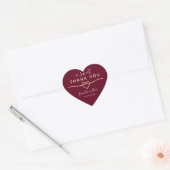 Romantische Trouwcadeaus met 'Dank Je Wel' Hart Sticker (Envelop)