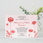 romantische trouwdag kaart (Staand voorkant)