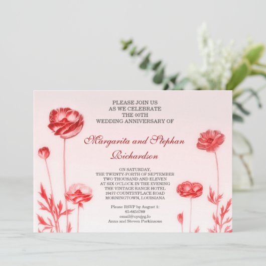 romantische trouwdag kaart (Staand voorkant)