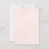 Romantische Trouwdag met Roze Roos en Weerspiegeli Save The Date (Achterkant)