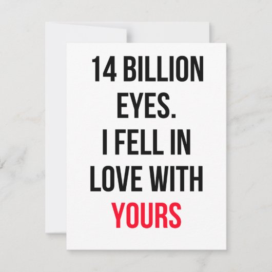 Romantische trouwdag wenst kaart (Voorkant)