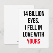 Romantische trouwdag wenst kaart (Voorkant / Achterkant)