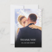 Romantische Trouwfoto Collage Bedankt (Voorkant)