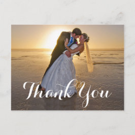 Romantische trouwfoto Dank u Briefkaart