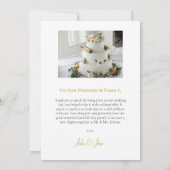 Romantische trouwfoto vervaagd effect bedankkaart (Achterkant)