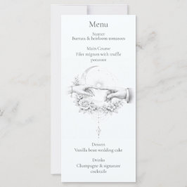 Romantische Trouwkaart met Minimalistische Ontwerp
