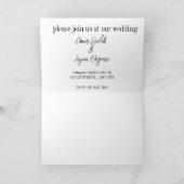 Romantische trouwkaarten die liefde en elegantie v (Binnen)