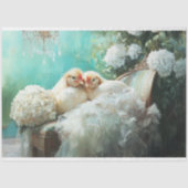 Romantische Trouwkippen Decoupage Tissuepapier (Voorkant)