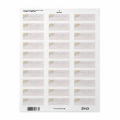 Romantische trouwretouradreslabels etiket (Full Sheet)