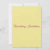 romantische trouwuitnodiging kaart (Achterkant)