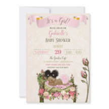 Romantische Tuin Baby shower Roze Groene Rozen