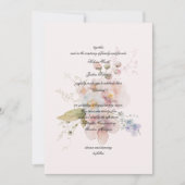 Romantische Tuin Bloemen Wedding Design Kaart (Voorkant)