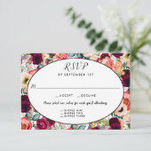 Romantische Tuin Bloemenreceptie 3 Entree RSVP (Staand voorkant)