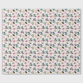 Romantische tuin cadeaupapier (Vlak)