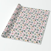 Romantische tuin cadeaupapier (Uitgerold)