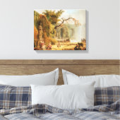 Romantische tuin canvas afdruk (Insitu (Slaapkamer))