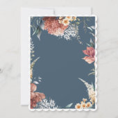 Romantische tuin Iets blauw Vrijgezellenfeest Kaart (Achterkant)