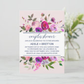 Romantische Tuin Koppel Bruisparty Kaart (Staand voorkant)