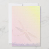 Romantische tuin libel bruiloft kaart (Achterkant)