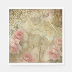 Romantische tuin - Papieren servet