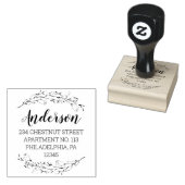 Romantische tuin retour adres rubberstempel (Gestempeld)