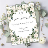 Romantische tuin Rozen bruiloft Save The Date