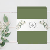 Romantische tuin Rozen bruiloft Uitnodigingen Wikkel