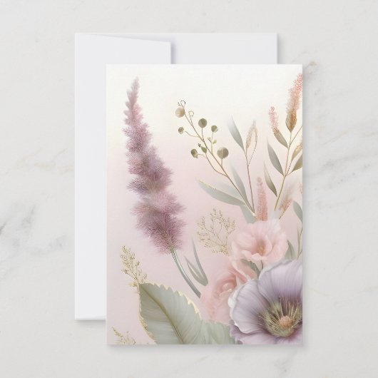 Romantische tuin Save the Date (Achterkant)