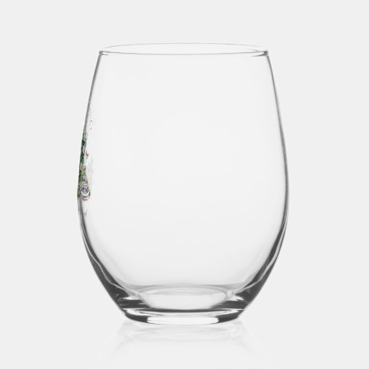 Romantische Tuin Trouwen Bloemenboog Fontein Wijnglas Zonder Voet (Links)