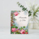 Romantische Tuin Trouwen Save the Date Aankondigingskaart (Staand voorkant)