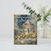 Romantische tuin trouwkaart (Staand voorkant)