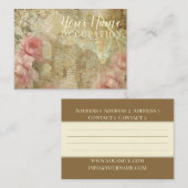 Romantische tuin - Visitekaartje (Voorkant / Achterkant)