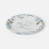 Romantische tuin waterverf bloemen vrijgezellenfee papieren bordje (Gekanteld)