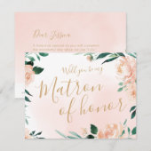 Romantische tuin, zult u mijn ereheer zijn kaart (Voorkant / Achterkant)