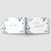 Romantische tuinbaardblauw gastenboek (Volledig)