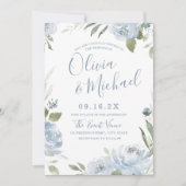 Romantische tuinbaardblauw kaart (Voorkant)