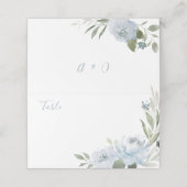 Romantische tuinbaardblauw plaatskaartje (Buitenkant ongevouwen)
