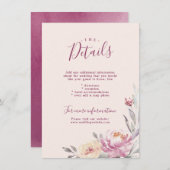 Romantische tuinbouwkaart kaart (Voorkant / Achterkant)