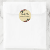 Romantische Tuinbruiloft Ronde Sticker (Tas)