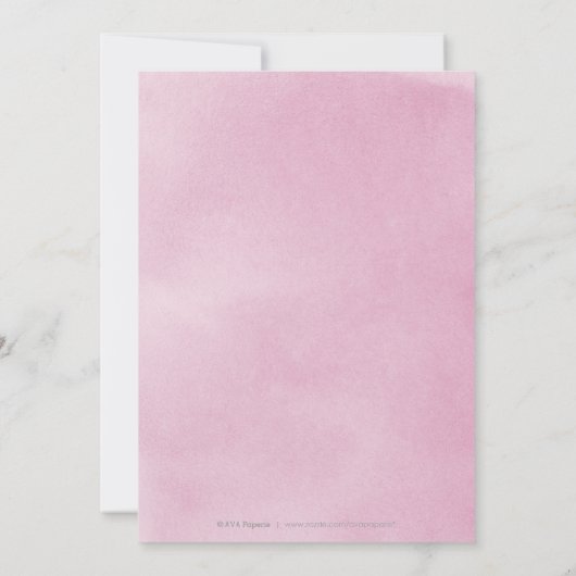 Romantische tuinmauve bloembruiloft save the date (Achterkant)