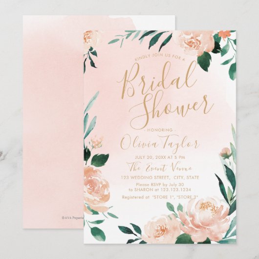 Romantische tuinperappelbloem Vrijgezellenfeest Kaart (Voorkant / Achterkant)