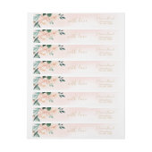 Romantische tuinperziken waterverf bloemperbruilof (Vel)