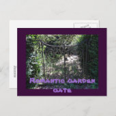 Romantische tuinpoort briefkaart (Voorkant / Achterkant)
