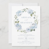 Romantische tuinschildpad met blauwe baard huwelij kaart (Voorkant)