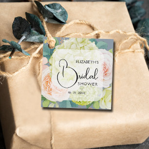 Romantische tuinvloemen bruiloftsshower favor tags bedankjes labels