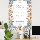 Romantische Tulp Trouw Welkom Bord Poster (Thuiskantoor)