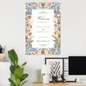Romantische Tulp Trouw Welkom Bord Poster (Thuiskantoor)
