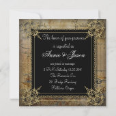 romantische  turquoise blauwgroen pauw bruiloft kaart (Achterkant)